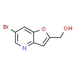 ChemSpider 2D Image | 6-Bromofuro[3,2-b]pyridine-2-methanol | C8H6BrNO2
