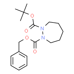 ChemSpider 2D Image | Benzyl 2-methyl-2-propanyl 1,2-diazepane-1,2-dicarboxylate | C18H26N2O4