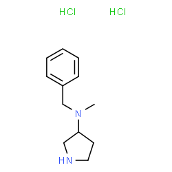 ChemSpider 2D Image | N-Benzyl-N-methyl-3-pyrrolidinamine dihydrochloride | C12H20Cl2N2