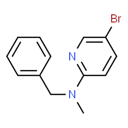 ChemSpider 2D Image | N-Benzyl-5-bromo-N-methyl-2-pyridinamine | C13H13BrN2