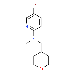ChemSpider 2D Image | 5-BROMO-N-METHYL-N-[(OXAN-4-YL)METHYL]PYRIDIN-2-AMINE | C12H17BrN2O