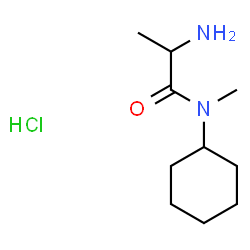 ChemSpider 2D Image | N-Cyclohexyl-N-methylalaninamide hydrochloride (1:1) | C10H21ClN2O