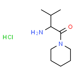 ChemSpider 2D Image | 2-amino-3-methyl-1-(piperidin-1-yl)butan-1-one hydrochloride | C10H21ClN2O