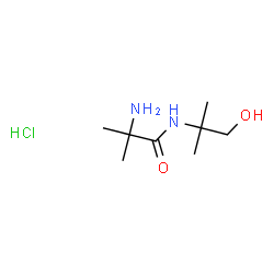 ChemSpider 2D Image | N-(1-Hydroxy-2-methyl-2-propanyl)-2-methylalaninamide hydrochloride (1:1) | C8H19ClN2O2