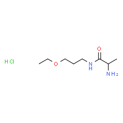 ChemSpider 2D Image | N-(3-Ethoxypropyl)alaninamide hydrochloride (1:1) | C8H19ClN2O2