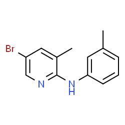 ChemSpider 2D Image | 5-Bromo-3-methyl-N-(3-methylphenyl)-2-pyridinamine | C13H13BrN2