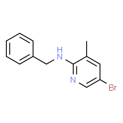 ChemSpider 2D Image | N-Benzyl-5-bromo-3-methyl-2-pyridinamine | C13H13BrN2