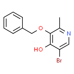 ChemSpider 2D Image | 3-(Benzyloxy)-5-bromo-2-methyl-4-pyridinol | C13H12BrNO2
