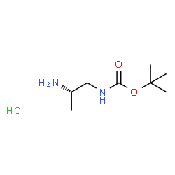 ChemSpider 2D Image | 2-Methyl-2-propanyl [(2S)-2-aminopropyl]carbamate hydrochloride (1:1) | C8H19ClN2O2