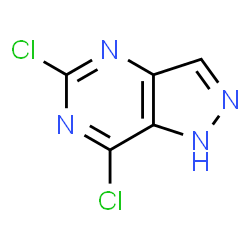 ChemSpider 2D Image | 5,7-Dichloro-1H-pyrazolo[4,3-d]pyrimidine | C5H2Cl2N4