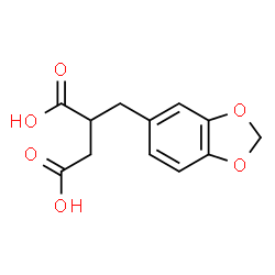 ChemSpider 2D Image | 2-(1,3-Benzodioxol-5-ylmethyl)succinic acid | C12H12O6
