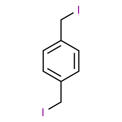 ChemSpider 2D Image | 1,4-Bis(iodomethyl)benzene | C8H8I2