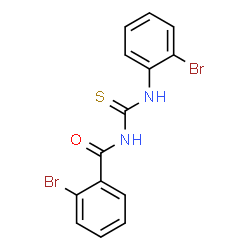 ChemSpider 2D Image | 2-Bromo-N-[(2-bromophenyl)carbamothioyl]benzamide | C14H10Br2N2OS