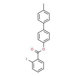 ChemSpider 2D Image | 4'-Methyl-4-biphenylyl 2-iodobenzoate | C20H15IO2