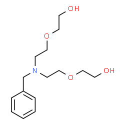 ChemSpider 2D Image | 2,2'-[(Benzylimino)bis(2,1-ethanediyloxy)]diethanol | C15H25NO4
