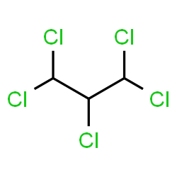 ChemSpider 2D Image | 1,1,2,3,3-PENTACHLOROPROPANE | C3H3Cl5