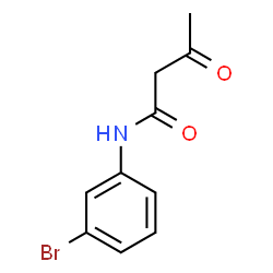 ChemSpider 2D Image | N-(3-Bromophenyl)-3-oxobutanamide | C10H10BrNO2