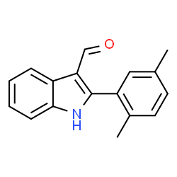 ChemSpider 2D Image | 2-(2,5-Dimethylphenyl)-1H-indole-3-carbaldehyde | C17H15NO