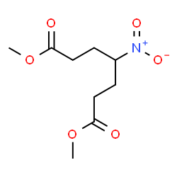ChemSpider 2D Image | Dimethyl 4-nitroheptanedioate | C9H15NO6
