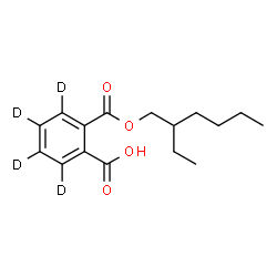 ChemSpider 2D Image | 2-{[(2-Ethylhexyl)oxy]carbonyl}(~2~H_4_)benzoic acid | C16H18D4O4