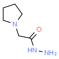 ChemSpider 2D Image | 2-(1-Pyrrolidinyl)acetohydrazide | C6H13N3O