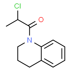 ChemSpider 2D Image | 2-Chloro-1-(3,4-dihydro-1(2H)-quinolinyl)-1-propanone | C12H14ClNO