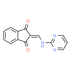 ChemSpider 2D Image | 2-[(2-Pyrimidinylamino)methylene]-1H-indene-1,3(2H)-dione | C14H9N3O2