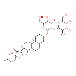ChemSpider 2D Image | Spirostan-3-yl 2-O-hexopyranosylhexopyranoside | C39H64O13