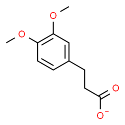 ChemSpider 2D Image | 3-(3,4-Dimethoxyphenyl)propanoate | C11H13O4