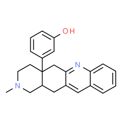 ChemSpider 2D Image | 3-(2-methyl-1,3,4,5,12,12a-hexahydropyrido[3,4-b]acridin-4a-yl)phenol | C23H24N2O