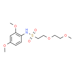 ChemSpider 2D Image | N-(2,4-Dimethoxyphenyl)-2-(2-methoxyethoxy)ethanesulfonamide | C13H21NO6S