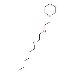ChemSpider 2D Image | 1-{2-[2-(Hexyloxy)ethoxy]ethyl}piperidine | C15H31NO2