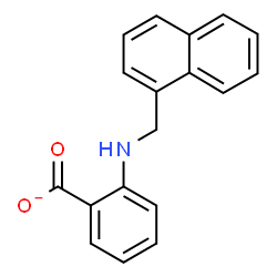 ChemSpider 2D Image | 2-[(1-Naphthylmethyl)amino]benzoate | C18H14NO2