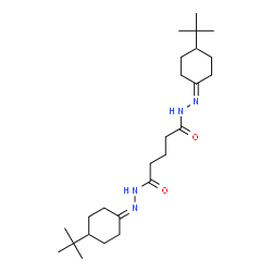ChemSpider 2D Image | N'~1~,N'~5~-Bis[4-(2-methyl-2-propanyl)cyclohexylidene]pentanedihydrazide | C25H44N4O2