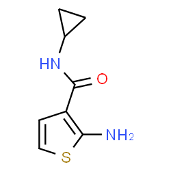 ChemSpider 2D Image | 2-Amino-N-cyclopropyl-3-thiophenecarboxamide | C8H10N2OS