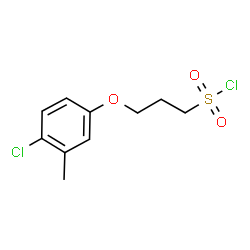 ChemSpider 2D Image | 3-(4-Chloro-3-methylphenoxy)-1-propanesulfonyl chloride | C10H12Cl2O3S