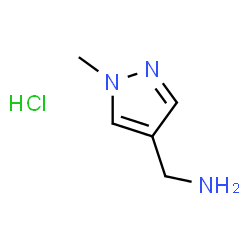 ChemSpider 2D Image | (1-Methyl-1H-pyrazol-4-yl)-methanamine hydrochloride | C5H10ClN3