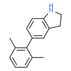 ChemSpider 2D Image | 5-(2,6-Dimethylphenyl)indoline | C16H17N