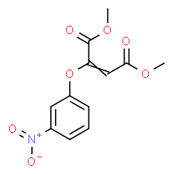 ChemSpider 2D Image | Dimethyl 2-(3-nitrophenoxy)-2-butenedioate | C12H11NO7