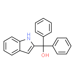 ChemSpider 2D Image | 1H-Indol-2-yl(diphenyl)methanol | C21H17NO