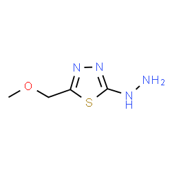 ChemSpider 2D Image | 2-Hydrazino-5-(methoxymethyl)-1,3,4-thiadiazole | C4H8N4OS