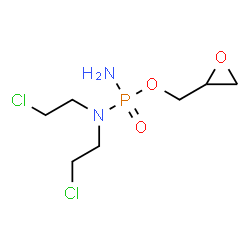 ChemSpider 2D Image | 2-Oxiranylmethyl N,N-bis(2-chloroethyl)phosphorodiamidate | C7H15Cl2N2O3P