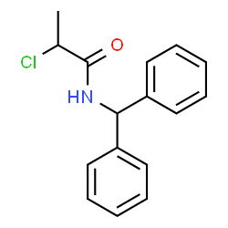 ChemSpider 2D Image | N-benzhydryl-2-chloropropanamide | C16H16ClNO