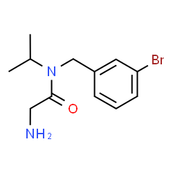 ChemSpider 2D Image | N-(3-Bromobenzyl)-N-isopropylglycinamide | C12H17BrN2O