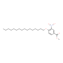 ChemSpider 2D Image | Methyl 4-(hexadecyloxy)-3-nitrobenzoate | C24H39NO5