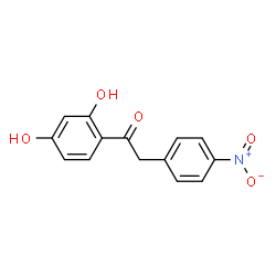 ChemSpider 2D Image | 1-(2,4-Dihydroxyphenyl)-2-(4-nitrophenyl)ethanone | C14H11NO5