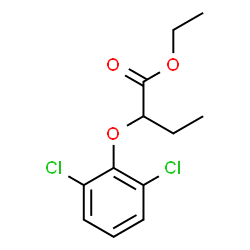 ChemSpider 2D Image | Ethyl 2-(2,6-dichlorophenoxy)butanoate | C12H14Cl2O3