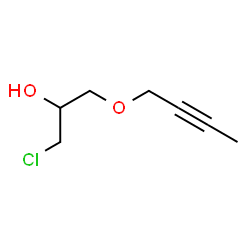 ChemSpider 2D Image | 2-propanol, 1-(2-butynyloxy)-3-chloro- | C7H11ClO2