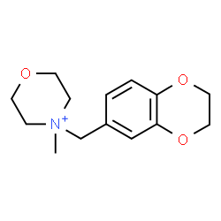 ChemSpider 2D Image | 4-(2,3-Dihydro-1,4-benzodioxin-6-ylmethyl)-4-methylmorpholin-4-ium | C14H20NO3