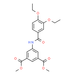 ChemSpider 2D Image | Dimethyl 5-[(3,4-diethoxybenzoyl)amino]isophthalate | C21H23NO7